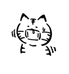 途艸のけっこう使えるユルい猫（無地）（個別スタンプ：31）