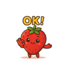 毎日をハッピーに！笑顔のいちごちゃん（個別スタンプ：7）