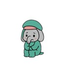 ゾウの着ぐるみスタンプ（個別スタンプ：16）
