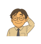 優しいお父さんの基本スタンプ（個別スタンプ：9）