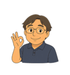 優しいお父さんの基本スタンプ（個別スタンプ：21）