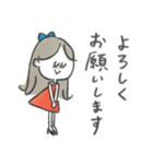 丁寧語♡マリーちゃんの毎日使えるスタンプ（個別スタンプ：1）