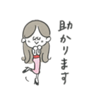丁寧語♡マリーちゃんの毎日使えるスタンプ（個別スタンプ：12）