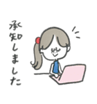 丁寧語♡マリーちゃんの毎日使えるスタンプ（個別スタンプ：32）