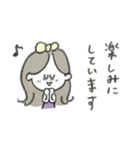 丁寧語♡マリーちゃんの毎日使えるスタンプ（個別スタンプ：36）