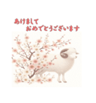 干支全部あけおめ 梅の花 十二支毎年 再販（個別スタンプ：26）