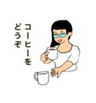 めもっ太君シリーズ挨拶女性編（個別スタンプ：4）