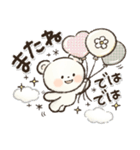 見やすい！日常＆おでかけ便利！シロクマ❤️（個別スタンプ：36）