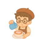 Coffee、ちいさなバリスタ（個別スタンプ：38）