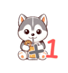 ハスキーベビーの生活 (えいご) Ver4（個別スタンプ：27）