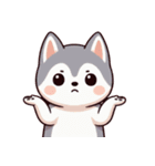 ハスキーベビーの生活 (えいご) Ver4（個別スタンプ：33）