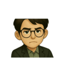 大学にいるアニメ版サム博士（個別スタンプ：1）
