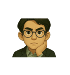 大学にいるアニメ版サム博士（個別スタンプ：3）
