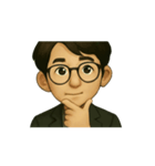 大学にいるアニメ版サム博士（個別スタンプ：5）
