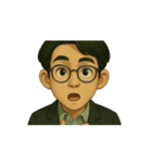 大学にいるアニメ版サム博士（個別スタンプ：6）