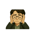 大学にいるアニメ版サム博士（個別スタンプ：8）