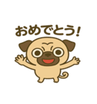 カワぶさいくパグくん（個別スタンプ：7）