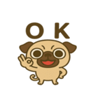 カワぶさいくパグくん（個別スタンプ：32）