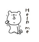 しろい！くまスタンプ②ちょっと丁寧だよ（個別スタンプ：24）