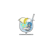 【ぽぷらげ】ゆったりな言葉とソーダ（個別スタンプ：24）