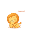 かわいいベビ―ライオンスタンプ（無料）（個別スタンプ：4）