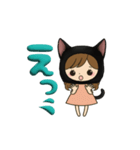 黒猫娘のデカ文字日常使い＆推し活スタンプ（個別スタンプ：29）