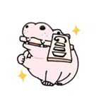 あえてそれを食べないカバ（個別スタンプ：1）