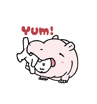 あえてそれを食べないカバ（個別スタンプ：2）