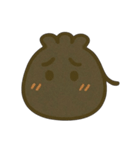 【黒巾着】ゆるっとくろきんちゃん（個別スタンプ：28）