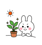 日常白うさぎ①（個別スタンプ：2）