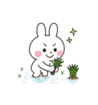 日常白うさぎ①（個別スタンプ：10）