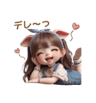 新キャラ✨豚のPちゃん❤️の日常（個別スタンプ：16）