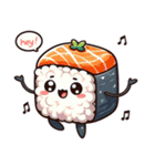 ころころ 寿司 日和 かわいい ギャグ（個別スタンプ：4）