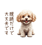 トイプードルたちの敬語スタンプ（個別スタンプ：33）