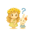 マノアちゃんとうさちゃんのほのぼのアロハ（個別スタンプ：17）