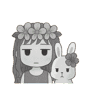 マノアちゃんとうさちゃんのほのぼのアロハ（個別スタンプ：30）