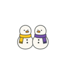 ペアペアスノーマン（個別スタンプ：1）