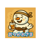 スノスケ 汗だくスノーマンスタンプ 夏編（個別スタンプ：5）
