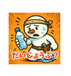 スノスケ 汗だくスノーマンスタンプ 夏編（個別スタンプ：24）
