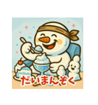 スノスケ 汗だくスノーマンスタンプ 夏編（個別スタンプ：31）