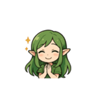 エルフ（翠）（個別スタンプ：4）