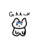 みんみんネコのしろねこちゃんスタンプ（個別スタンプ：9）