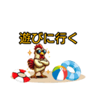 ニワトリ No48 注意系（個別スタンプ：16）
