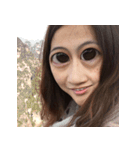 美しい女性の自分撮り (エフェクトス)（個別スタンプ：14）