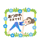 ヨガ美人 春 2（個別スタンプ：9）