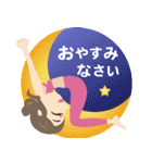 ヨガ美人 春 2（個別スタンプ：25）