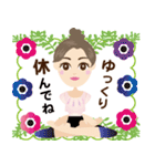 ヨガ美人 春 2（個別スタンプ：26）