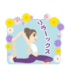 ヨガ美人 春 2（個別スタンプ：34）