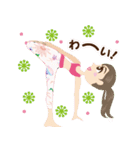 ヨガ美人 春 2（個別スタンプ：37）