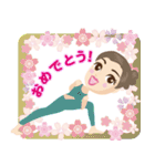 ヨガ美人 春 2（個別スタンプ：39）